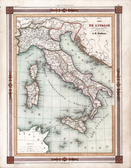 Carte de l'Italie Ancienne