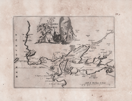 Carte de la Rade et des Environs de Brest