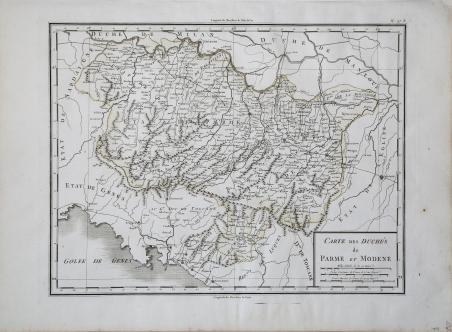 Carte des Duchés de Parme et Modene