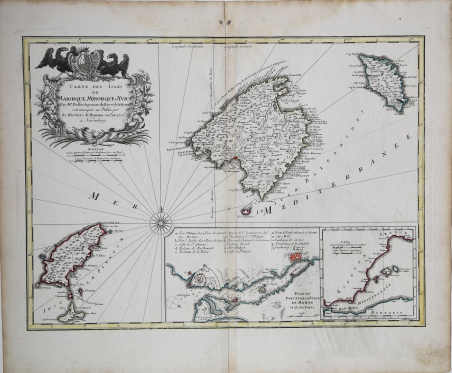 Carte des isles de Maiorque, Minorque et Yvice