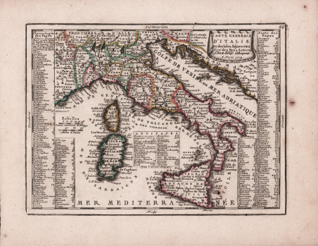 Carte Generale d'Italie et des Isles Adjacentes