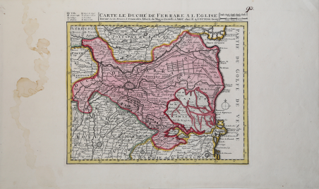 Carte le Duchè de Ferrare a l’Eglise