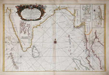 Carte Marine depuis Suratte jusqu'au Detroit de Malaca