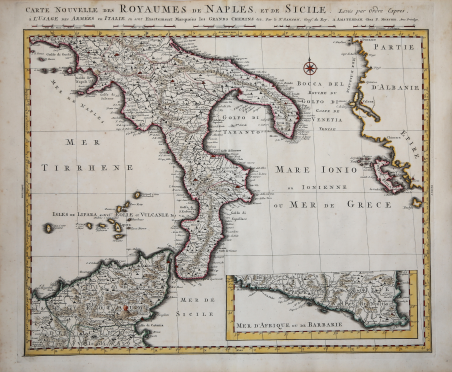 Carte Nouvelle des Royaumes de Naples et de Sicile