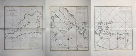 Carte reduite de la mer Mediterranée: pour servir aux vaisseaux …