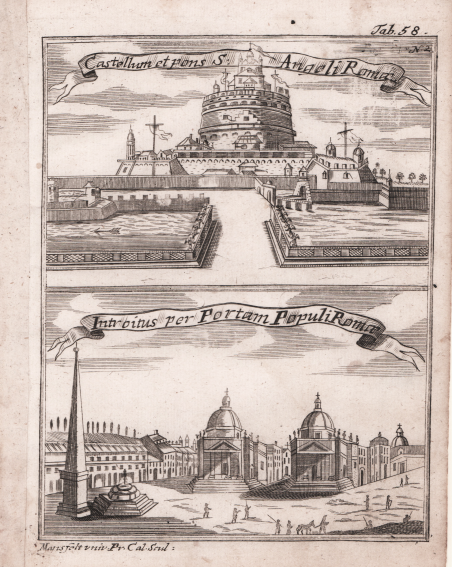 Castellum et pons S. Angeli Romae / Introitus per Portam …