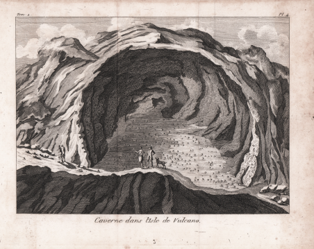 Caverne dans l'Isle de Vulcano