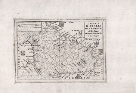 Coste d'Italia da P. Ercole, a C. delle Armi e …