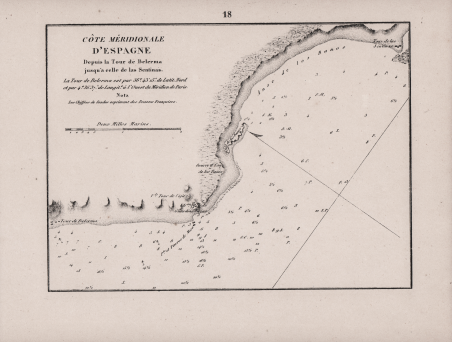 Côte Meridionale d'Espagne depuis la tour de Belerma jusqu'a celle …