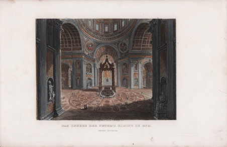 Das Innere der Peter's Kirche zu Rom.