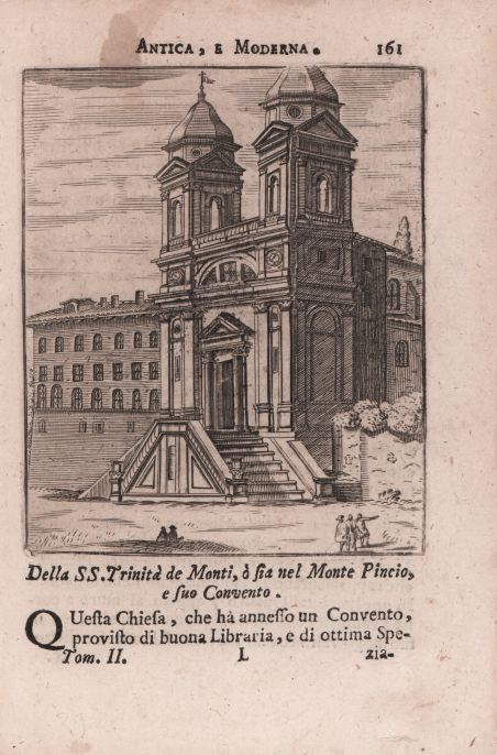 Della SS. Trinità de Monti, o sia nel Monte Pincio, …
