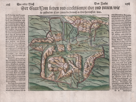 Der Statt Rom boden und circkel sampt der mauren und …