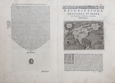 Descrittione dell'isola & Terra di Santa Croce, overo Mondo Nuovo