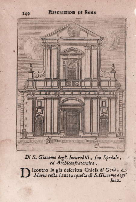 Di S. Giacomo degl'Incurabili, suo Spedale, ed Archiconfraternita