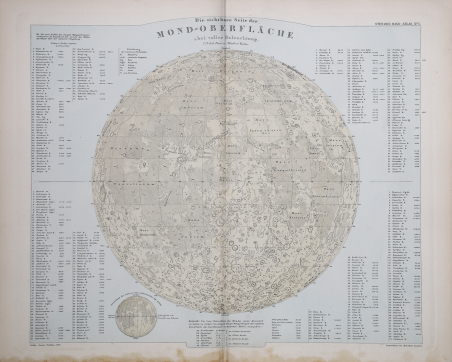 Die sichbare Seite der Mond-Oberfläche bei voller Beleuchtung
