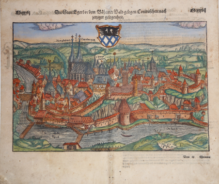 Die Statt Eger vor dem Behemer Wald gelegen/contrasehtet nach jetztiger …