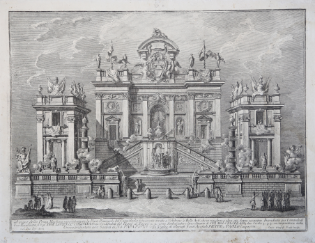 Disegno della Prima Machina rappresentante la Parte Principale del Campidoglio …