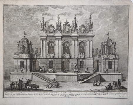 Disegno della Seconda Machina rappresentante la tanto al Popolo aggradevole …