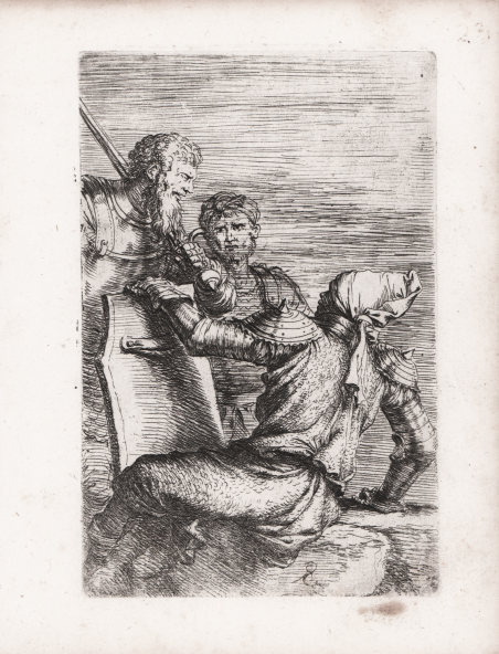 Due soldati di fronte ad un terzo