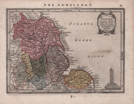 Eboracum, Lincolnia, Derbia, Straffordia, Notingamia, Lecestria, Rutlandia, et Norfolcia