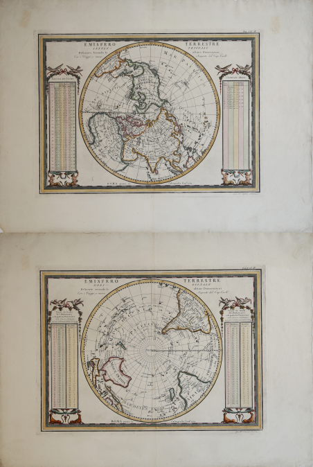Emisfero Terrestre Meridionale delineato secondo le ultime Osservazioni - Emisfero …