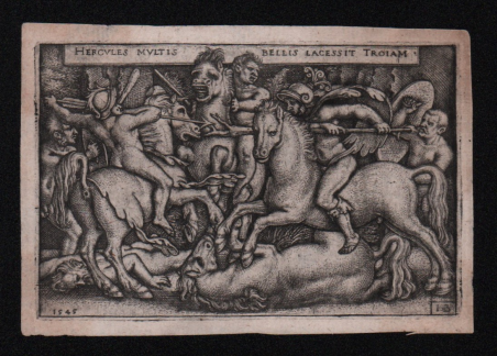 Ercole combatte i Troiani