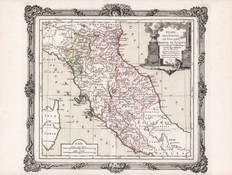 Etats de l'Eglise, de Toscane, Modène et Luques.