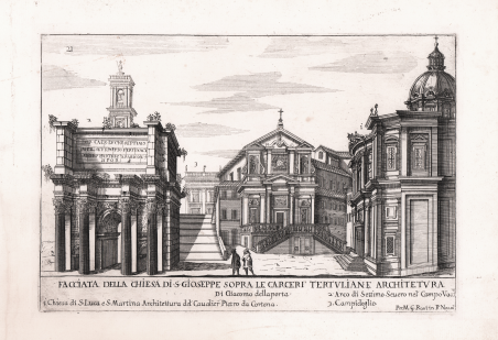 Facciata della chiesa di S. Gioseppe sopra le Carceri Tertuliane …