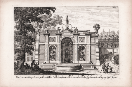 Fons, secundi ingressus, ejusdem Villae Aldobrandinae