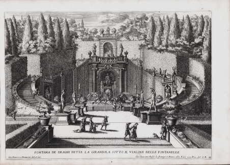 Fontana de Draghi detta La Girandola sotto il vialone delle …