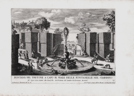 Fontana del Tritone a capo del Viale delle Fontanelle nel …
