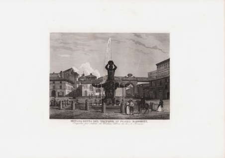 Fontana detta Del Tritone in Piazza Barberini