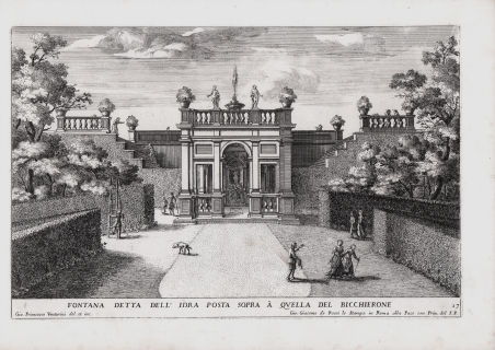 Fontana detta dell'Idra posta sopra à quella del Bicchierone