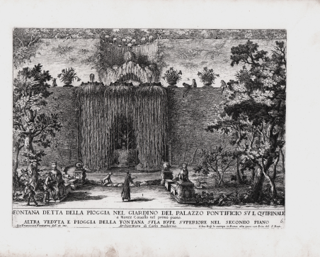 Fontana detta della Pioggia nel Giardino del Palazzo Pontificio sul …