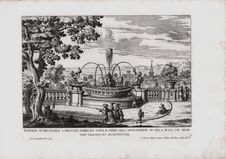 Fontana di Belvedere di Frascati, fabricata sopra il piano dell'antecedente, …