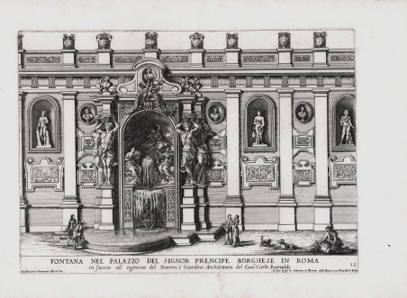 Fontana nel Palazzo del Signor Prencipe Borghese in Roma