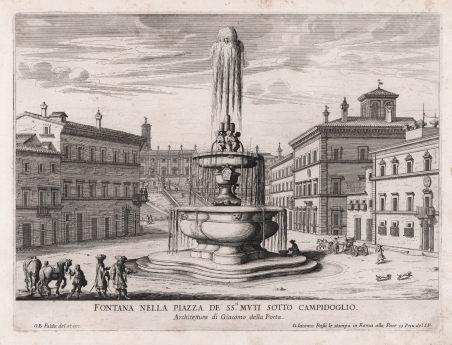 Fontana nella Piazza de' SS.n' Muti sotto Campidoglio