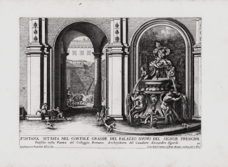 Fontana situata nel cortile grande del Palazzo Nuovo del Signor …
