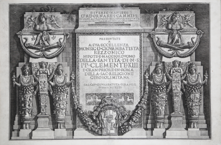 Frontespizio delle Diverse Maniere d’adornare i Cammini