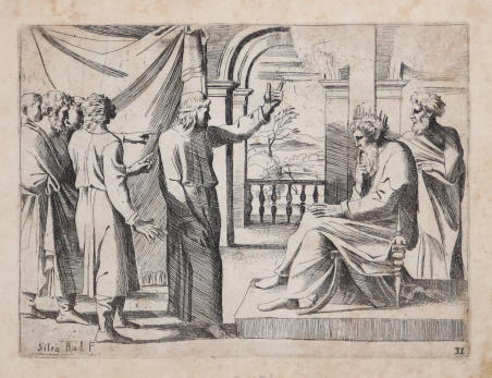 Giuseppe interpreta il sogno del Faraone