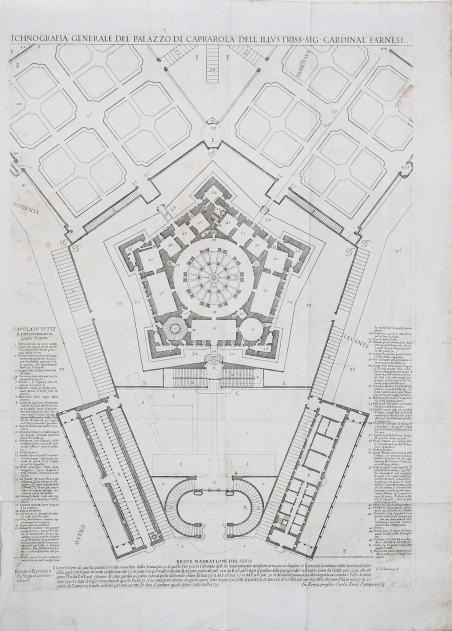 Ichnografia Generale del Palazzo di Caprarola dell'Illustriss. Sig. Cardinal' Farnese