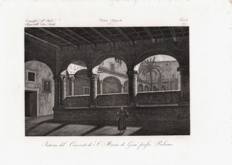 Interno del Convento di S. Maria di Gesù presso Palermo