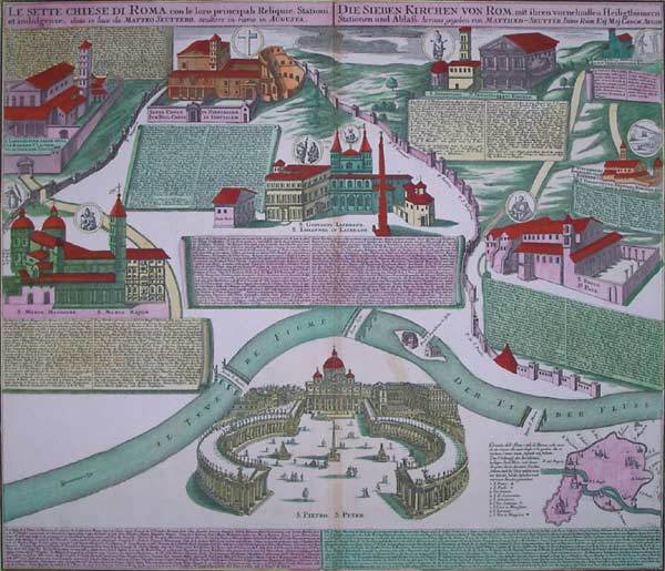 Le sette Chiese di Roma con le loro principali Relique, …