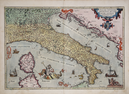 Italiae Novissima Descriptio Auctore Iacobo Castaldo Pedemontano