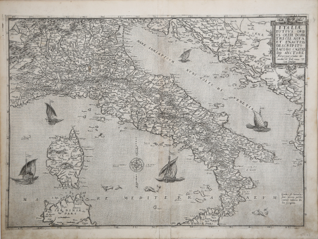 Italiae Totius Orbis olim Domatricis Nova et Exactissima Descriptio