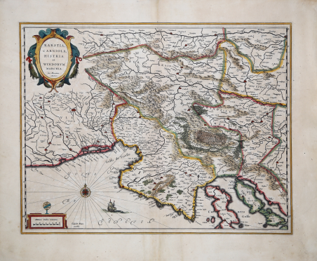 Karstia, Carniola, Histria et Windorum Marchia. Ger. Mercatore Auctore