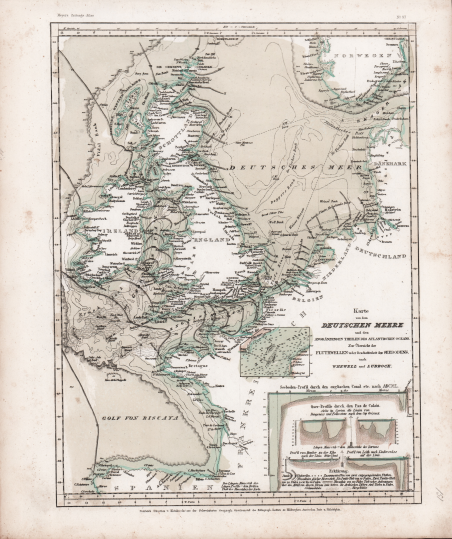 Karte von dem Deutschen Meere