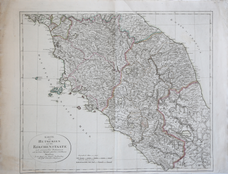 Karte von Hetrurien und dem Kirchenstaate.