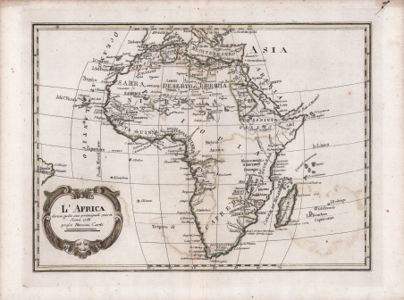 L'Africa divisa nelle sue principali parti