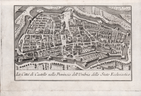 La Città di Castello nella Provincia dell'Umbria dello Stato Ecclesiastico.